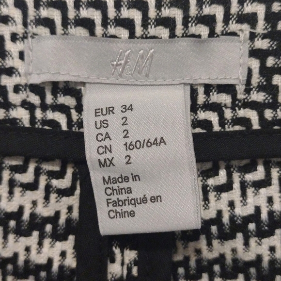 H&M - Houndstooth Plaid High Rise Skinny Pants - Picture 12 of 14